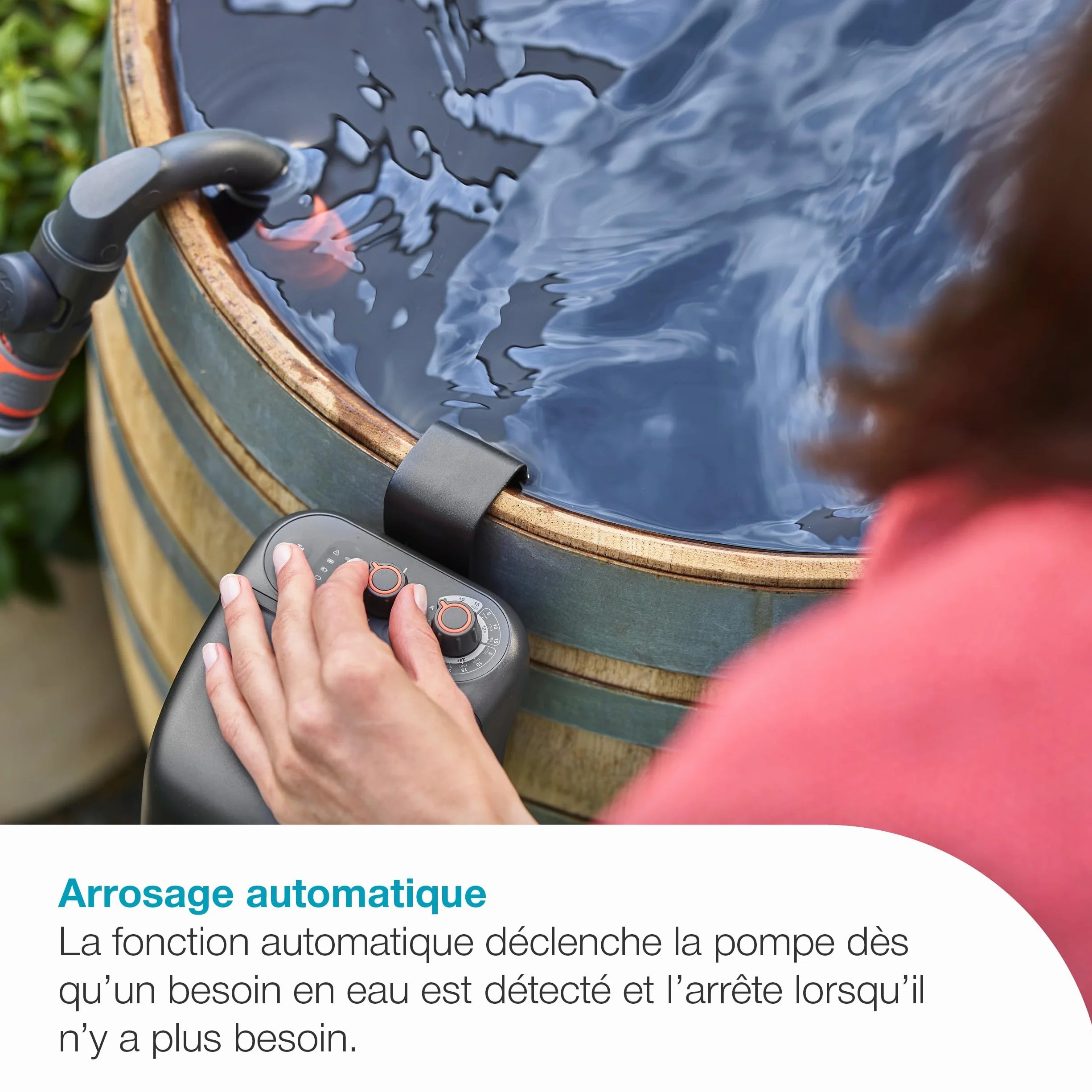 Gardena Pompe à eau automatique 18V P4A 2400 ComfortAutomatic Arrosage programmé