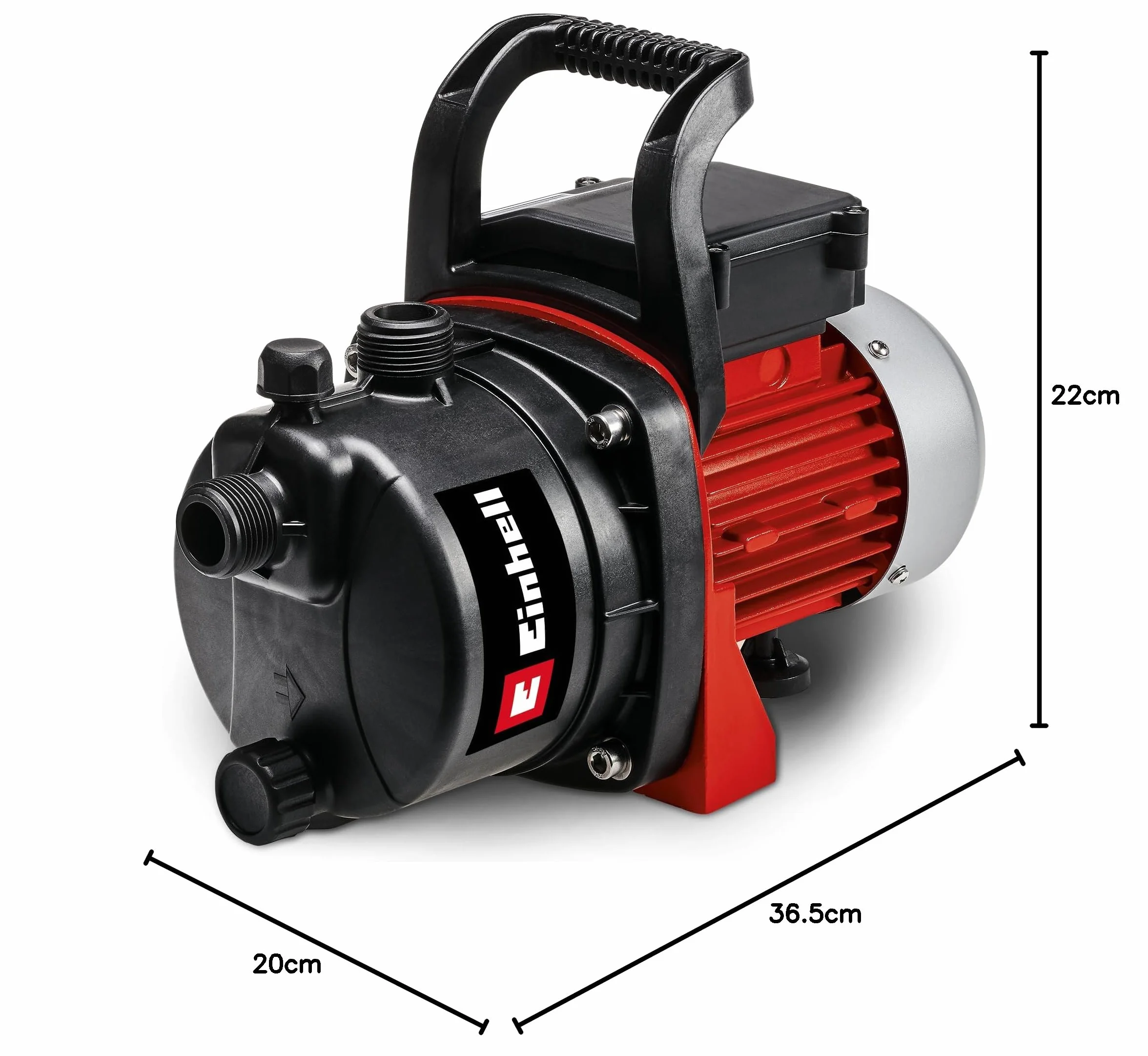 Einhell Pompe d'arrosage GC-GP 6538 650 W Hauteur de refoulement 36 m Câble d'alimentation 1,4 m
