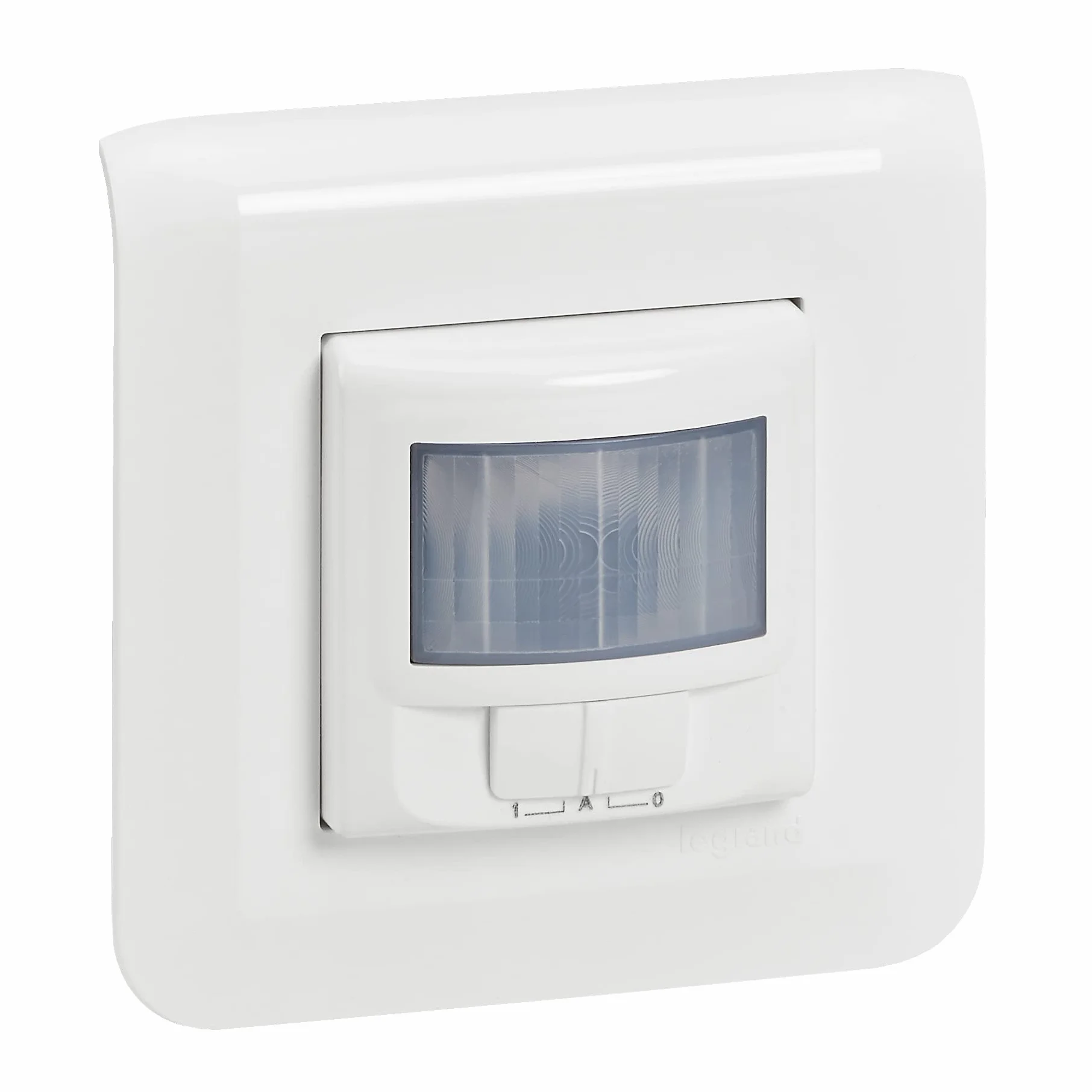 Legrand Interrupteur automatique Mosaic blanc complet avec plaque et fixation à griffes