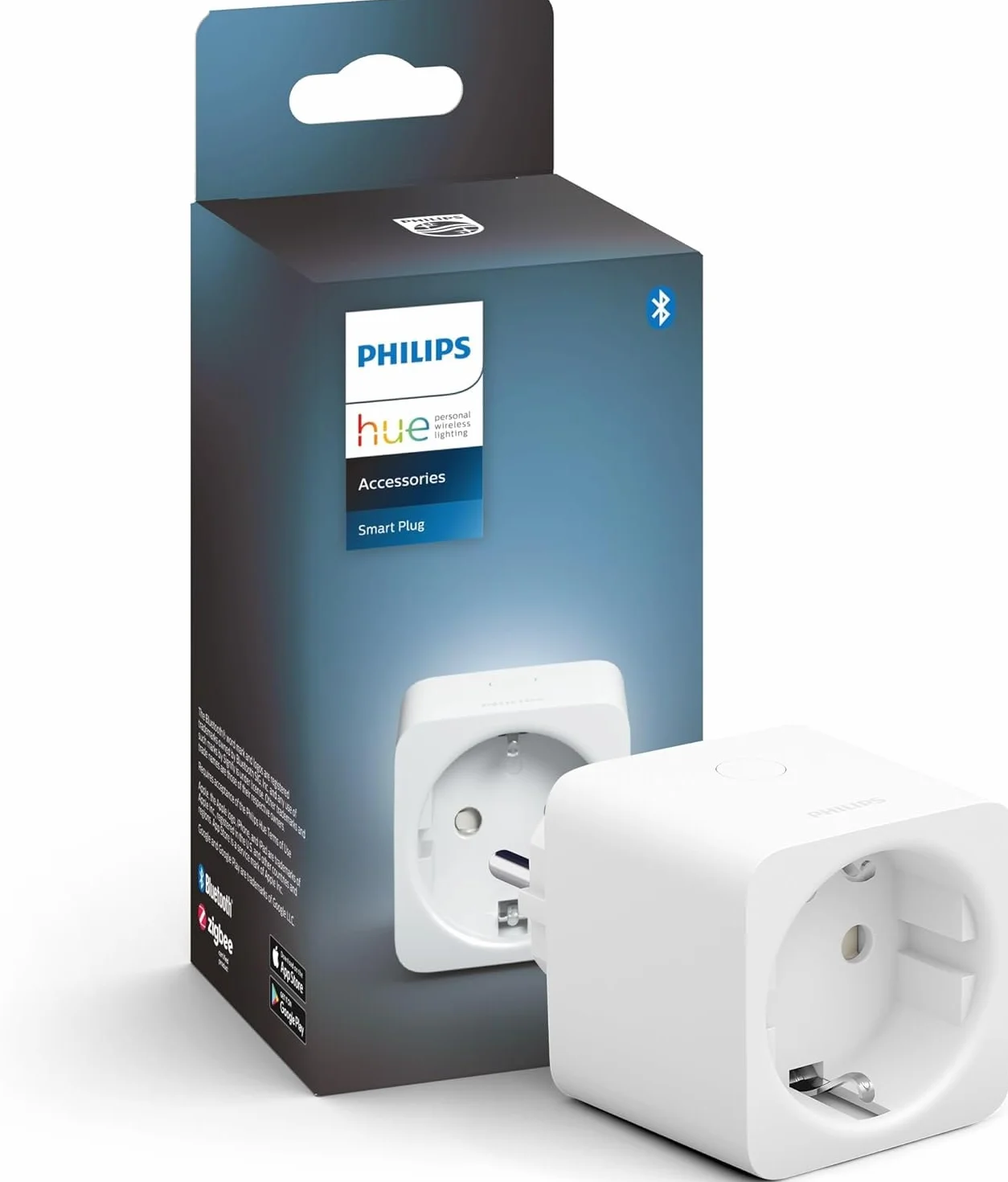 Philips Hue Smart Plug prise intelligente pour éclairage compatible commande vocale application blanc
