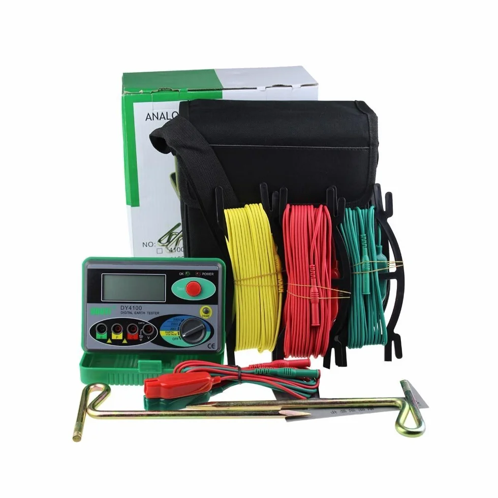 Mégohmmètre DY4100 testeur numérique de résistance de Terre 0-2000 ohm