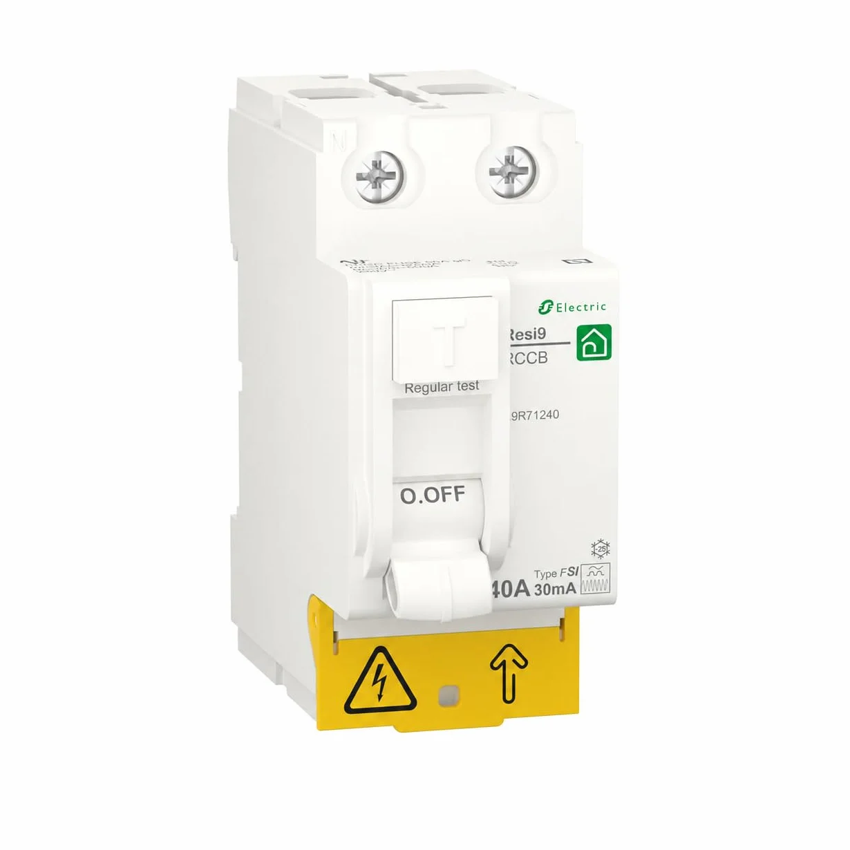 Rasmacor Interrupteur différentiel superimmunisé 2P 40A 30MA Type F SI 230V Resi 9 RCCB