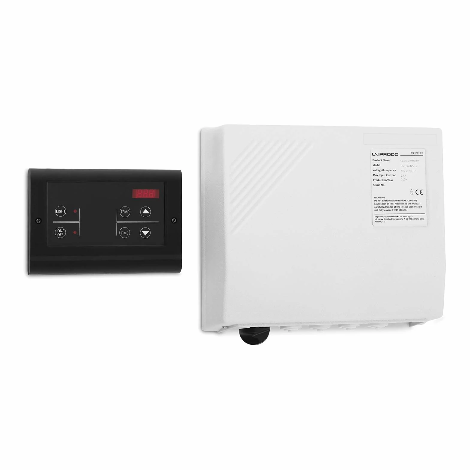 Commande pour poêle à sauna UNI_SAUNA 6.0KW 9.0KW Écran LED Montage mural