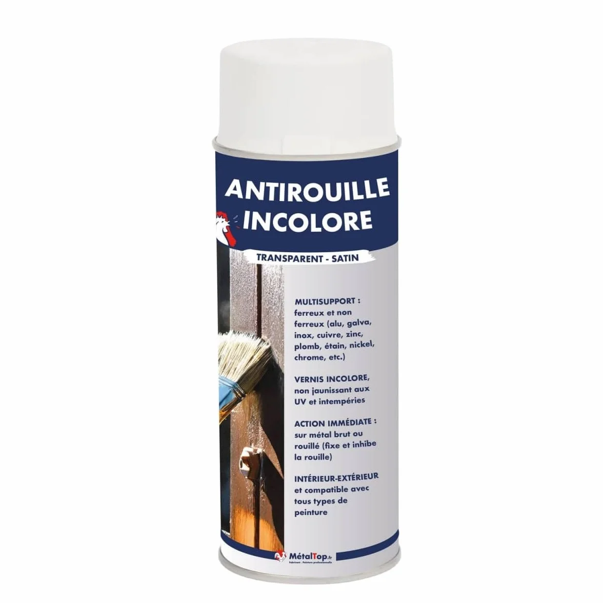 Metaltop Antirouille Incolore 1 L Protection transparente contre la rouille pour métaux