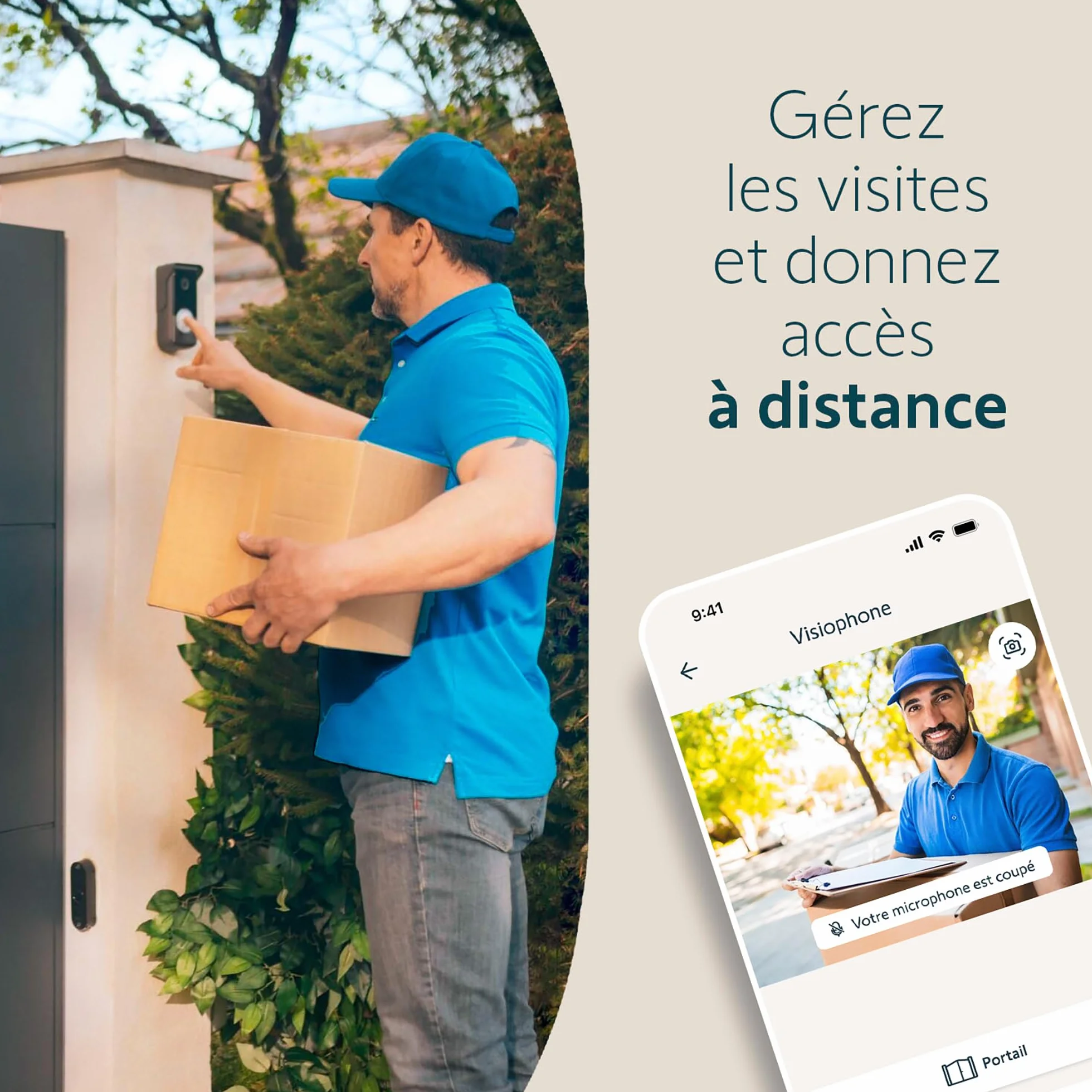 Somfy Module de connectivité pour visiophones Compatible V350 V500 V500 PRO io