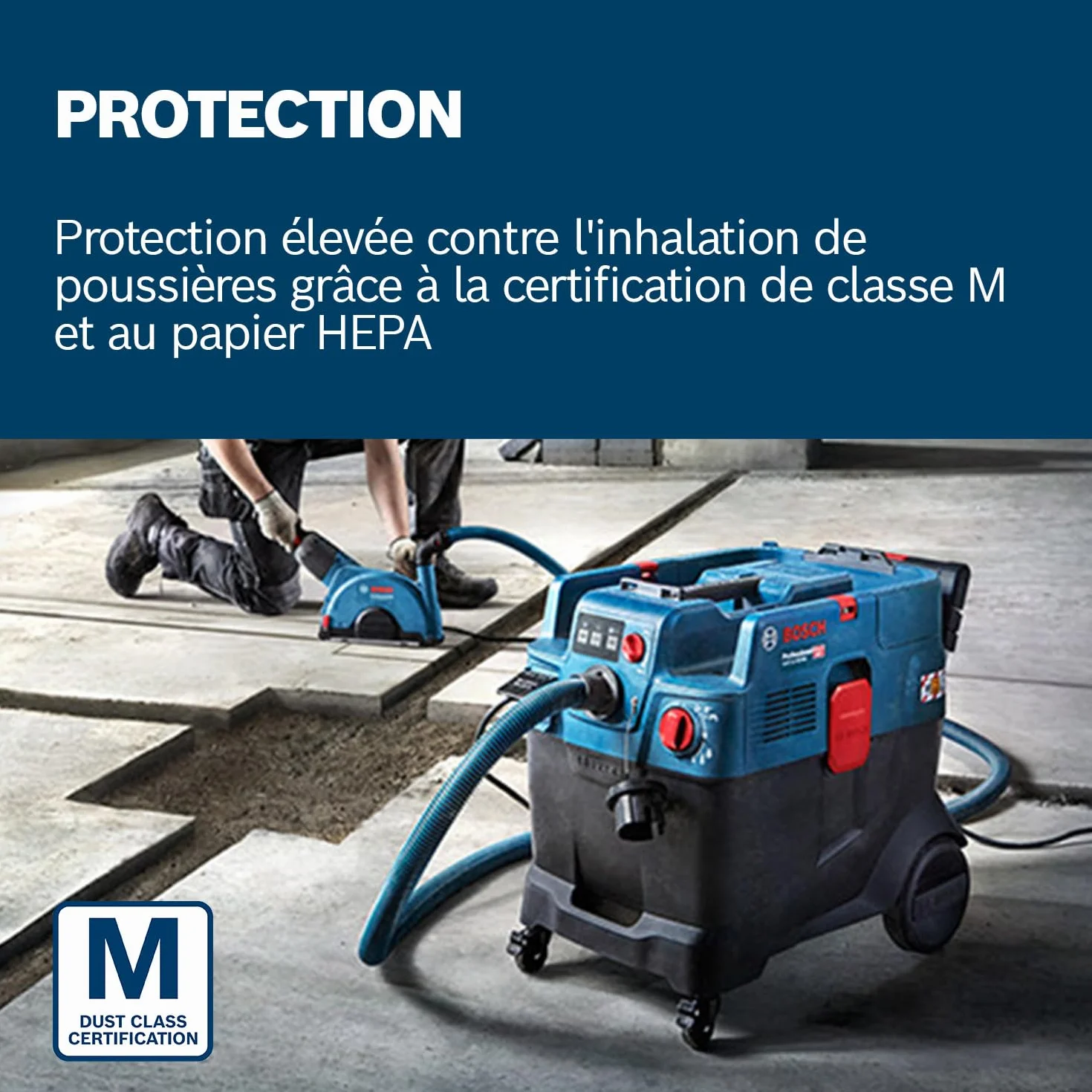 Bosch Professional Aspirateur Polyvalent Gas 12-40 MA 1200 W Filtre Automatique AFC