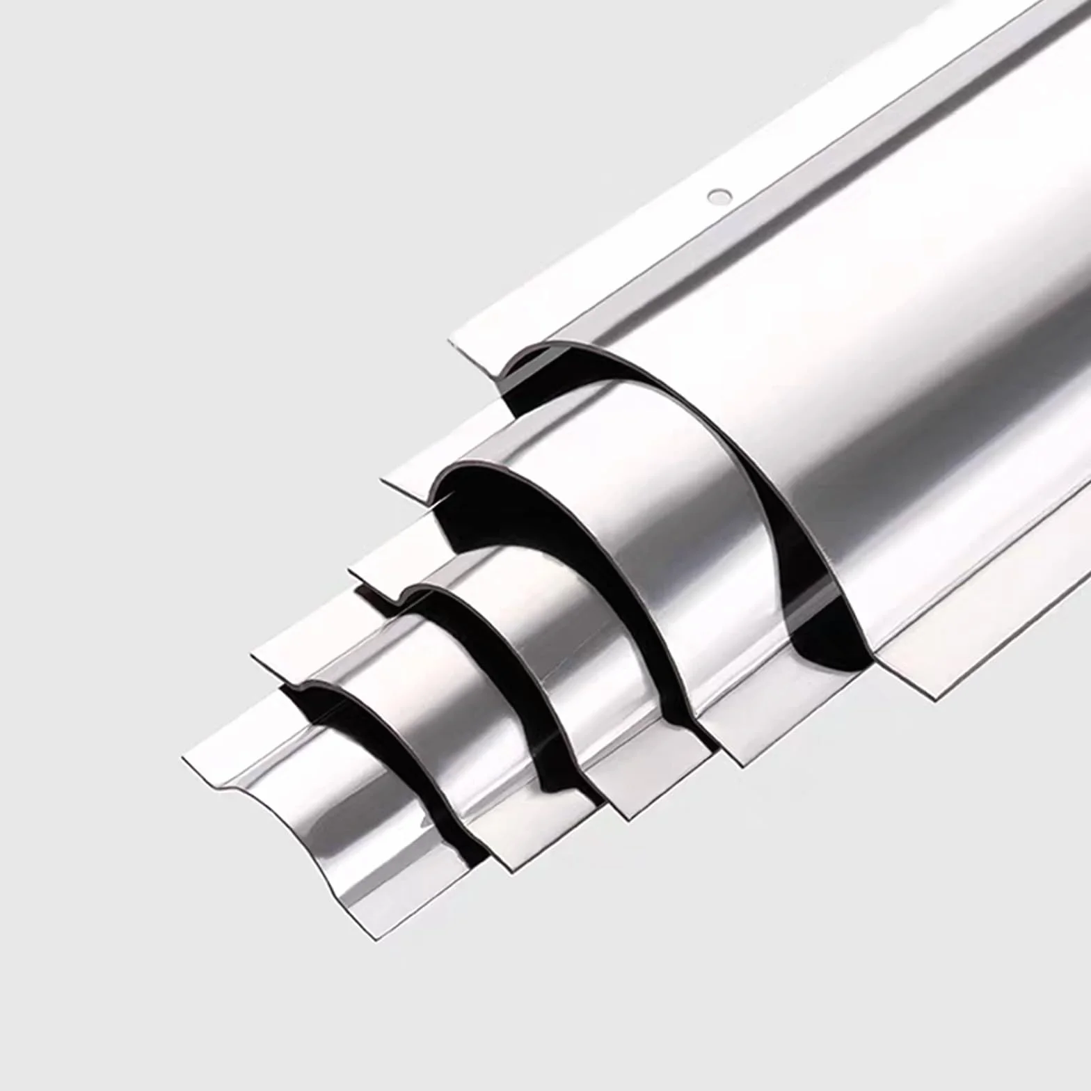 Goulotte Passe Câble Mural Acier Inoxydable 100 cm Cache-Câble TV Demi-Rond Chemin de Câbles Peinturable Facile à Installer Gestion des Fils Mur Sol 10 Pièces