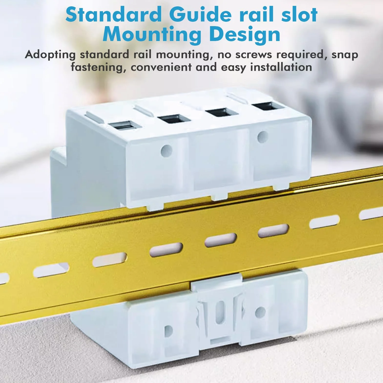 Compteur Électrique Triphasé 80A 220V CA 4 Fils, Wattmètre Numérique DIN Rail, Protection Surtensions