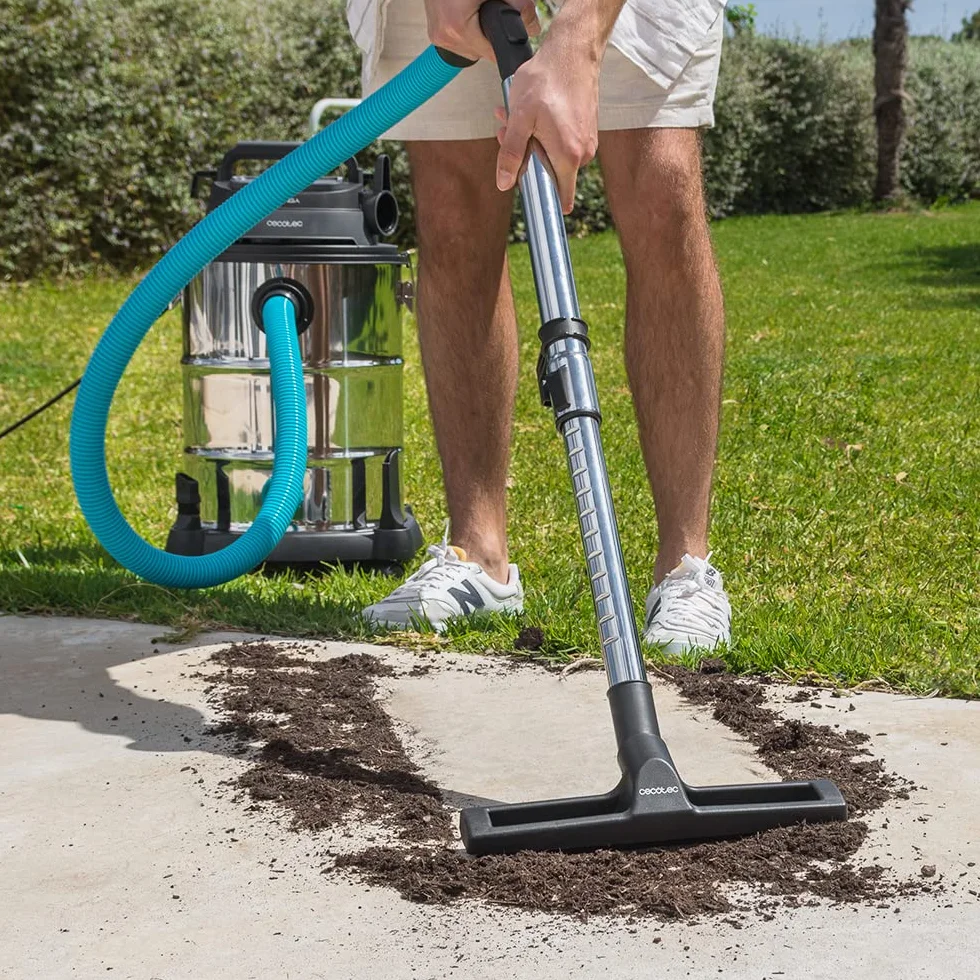 Cecotec Conga Rockstar Wet & Dry Steel Pro Aspirateur Solides et Liquides 30 L 1600 W 23 kPa