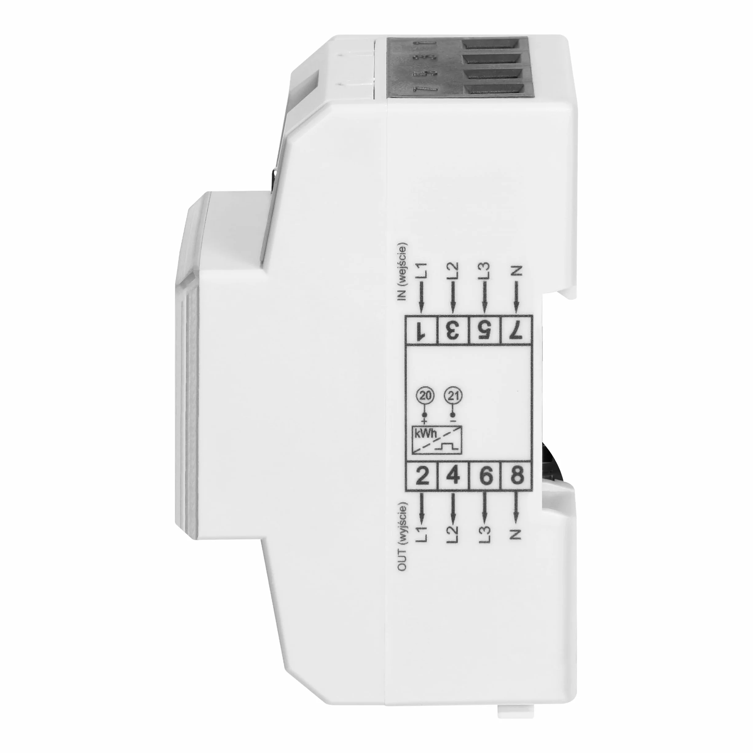 Compteur Electrique Triphasé 80A MID 230V/400V Écran LCD Rail Din 4,3 Module