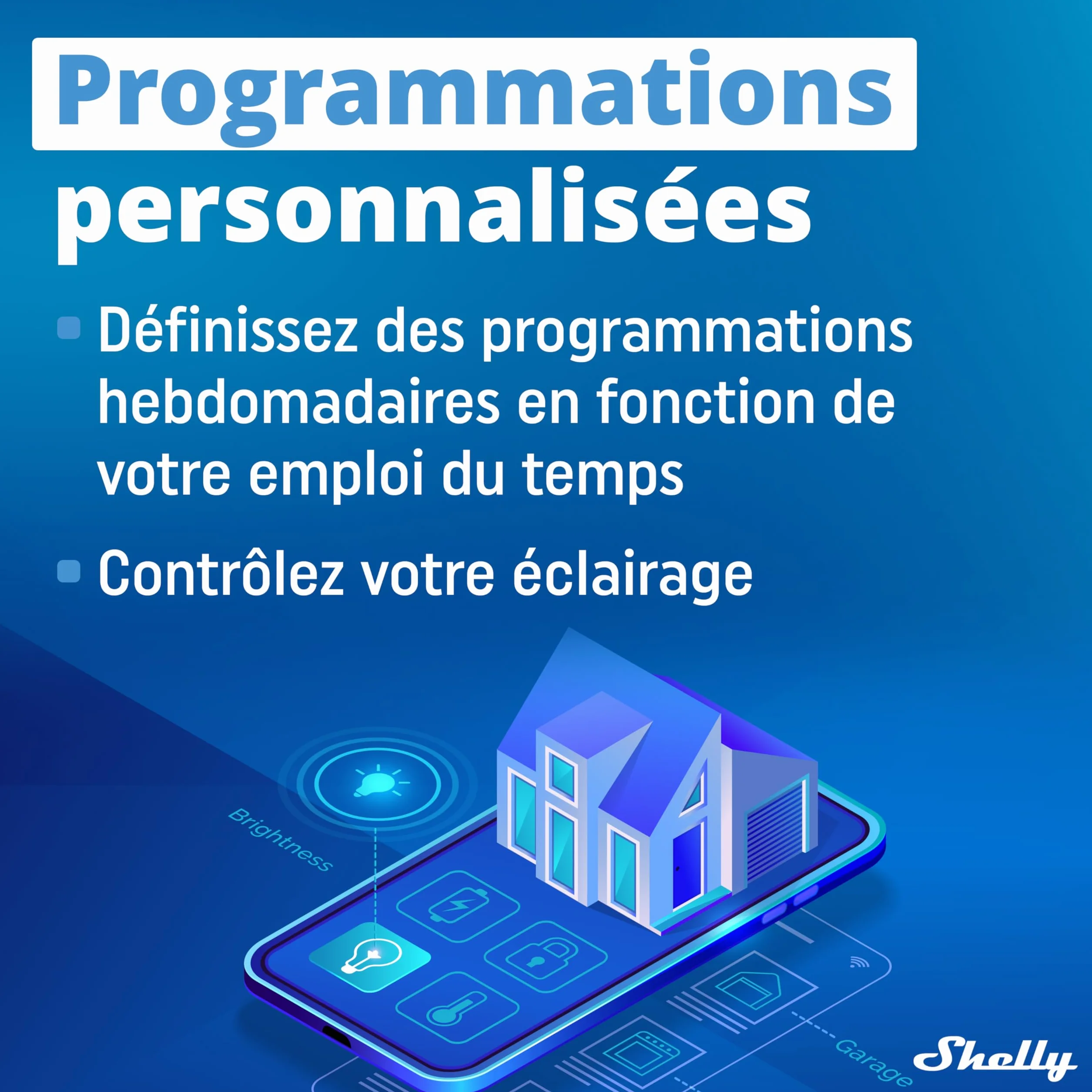Shelly Plus 2PM Interrupteur volet roulant connecté Wi-Fi 2 Canaux 16A Compteur d'énergie Lot de 4
