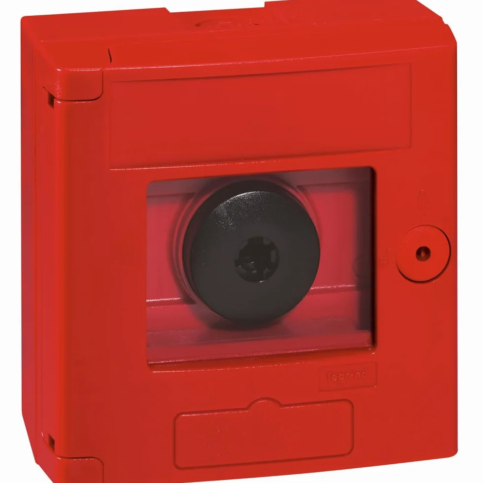 Legrand Coffret Bris de Glace Double Position IP44, Montage en Saillie, Rouge