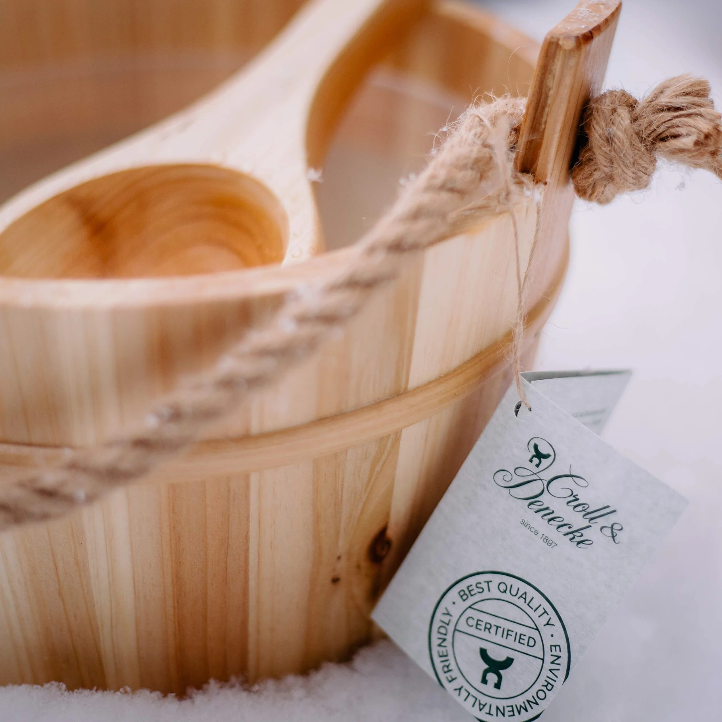 Croll & Denecke Seau en bois pour sauna Diamètre 28 cm