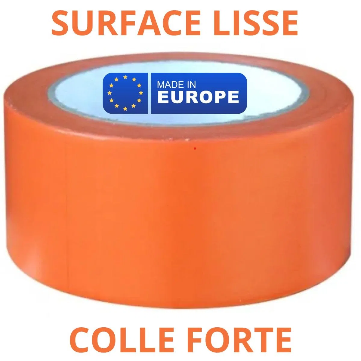 Scotchs Orange de Chantier PVC 6 Rouleaux Ruban Adhésif 0,50 cm x 33 m Ultra résistant 140 µ