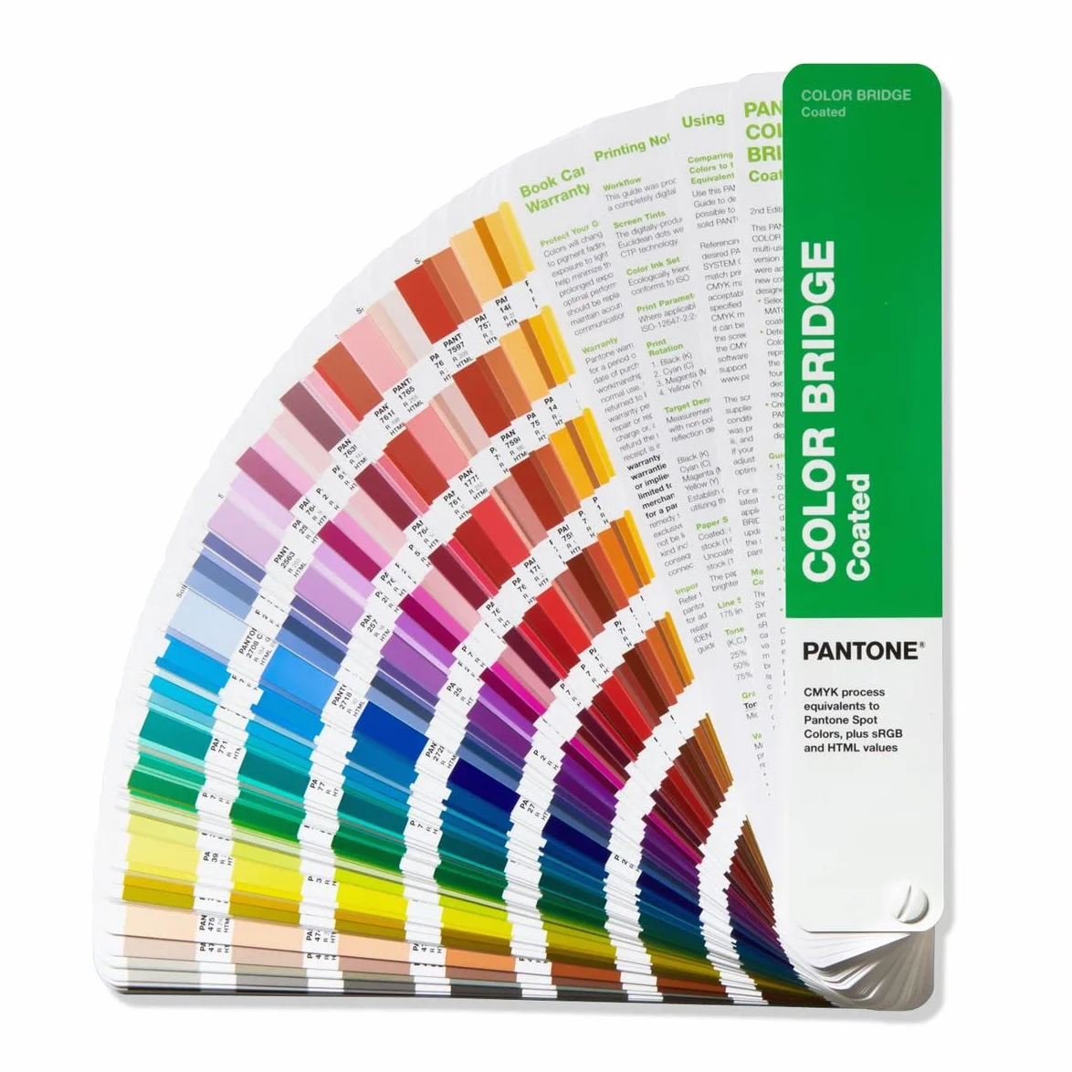 Pantone GG6103B Bridge Guide - Nuancier papier couché portable organisé par ordre chromatique